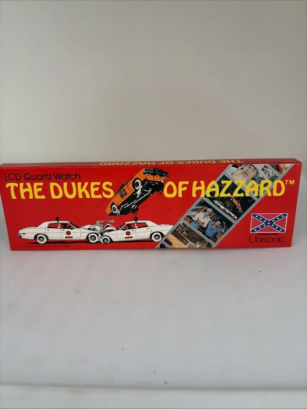 1981 UNISONIC THE DUKES OF HAZZARD LCD QUARTZ WATCH - NEW In BOX
